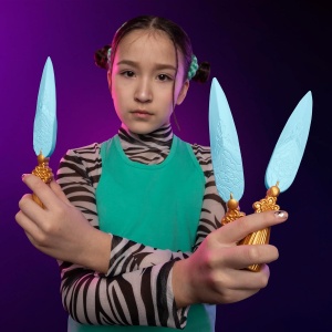 Игрален комплект KPop Demon Hunters Nerf Zoeys Ghost Blades